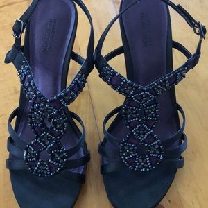 Kenneth Cole beaded strappy heels